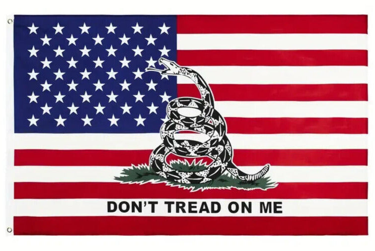 Don't Tread On Me United States Novelty Flag Banner NEW! 3 ft x 5 ft Home & Garden:Yard, Garden & Outdoor Living:Décor:Flags Cozy Home Treasures